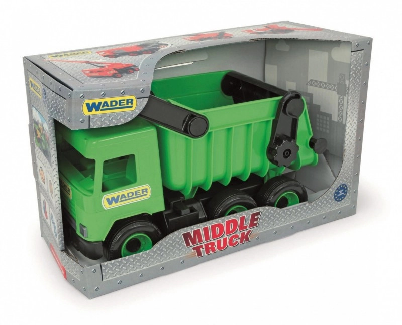 Wader Middle Truck sklápěč 36 cm zelená