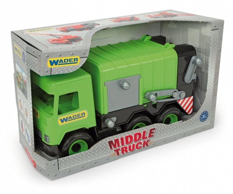Wader 32103 Middle Truck sklápěč 36 cm zelená