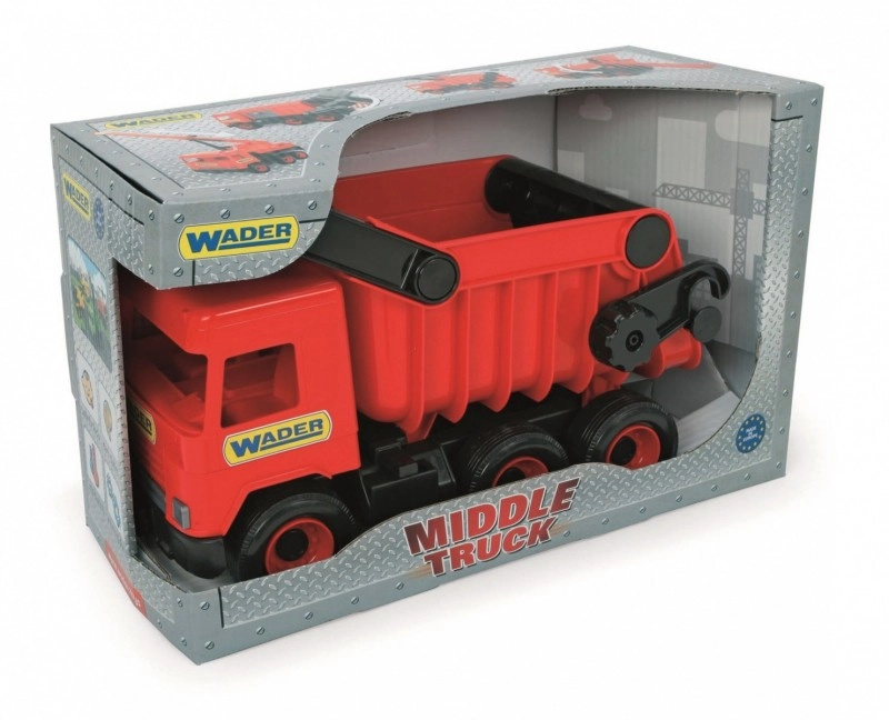 Wader 32111 middle truck sklápěč červená