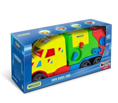 Magic Truck Basic – dětská popelářská souprava s kontejnerem a koši