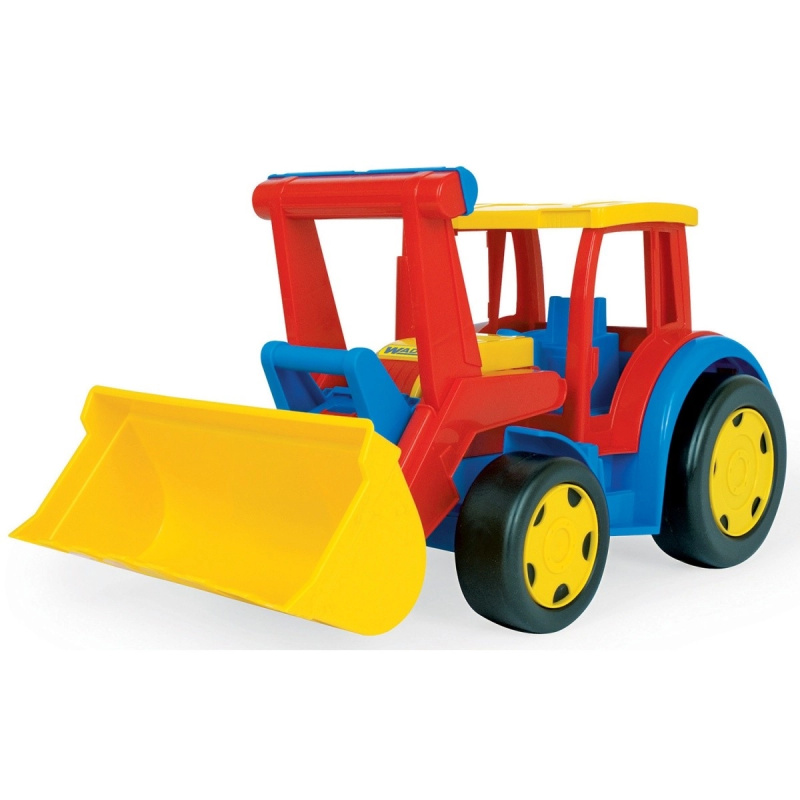 Gigant dětský traktor s nakladačem červeno‑žlutý 60 cm