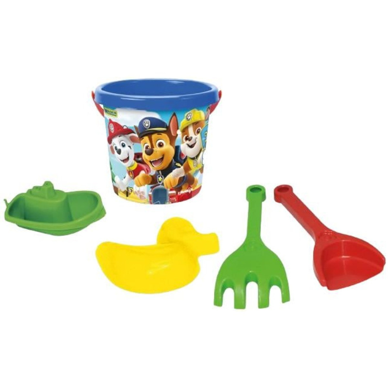 Sada na písek 5ks plast Paw Patrol/Tlapková patrola modrá v síťce 12x22x12cm 12m+ Wader