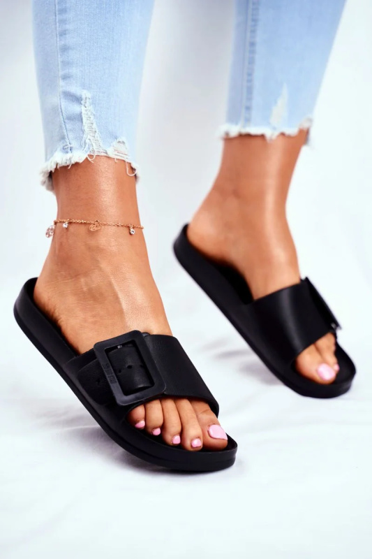 Dámské elegantní pantofle Big Star - černé Velikost: 38