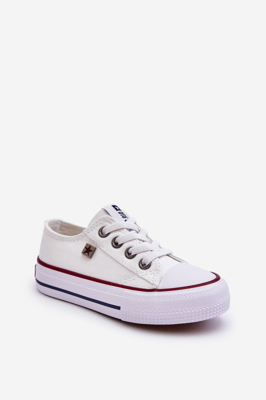 Dětské plátěné tenisky Big Star - bílé  18