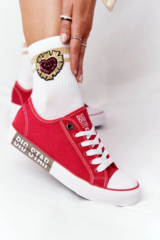 Women's Sneakers BIG STAR Red Velikost: 39