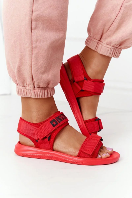 Women's Sport Sandals Big Star HH274A027 Red 38