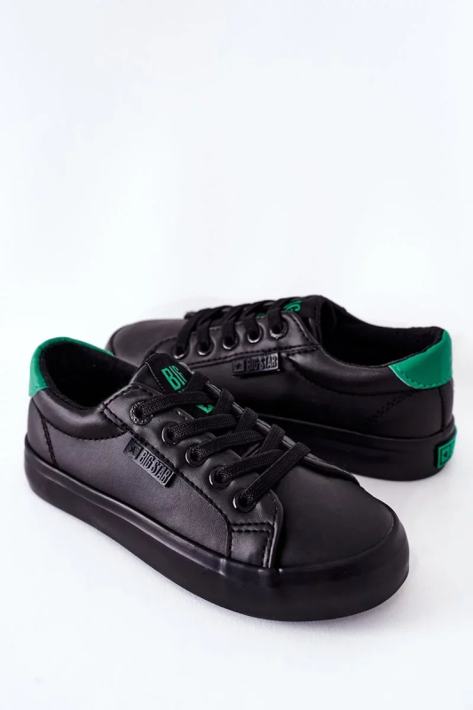 Children's Leather Sneakers BIG STAR DD374147 Black 32