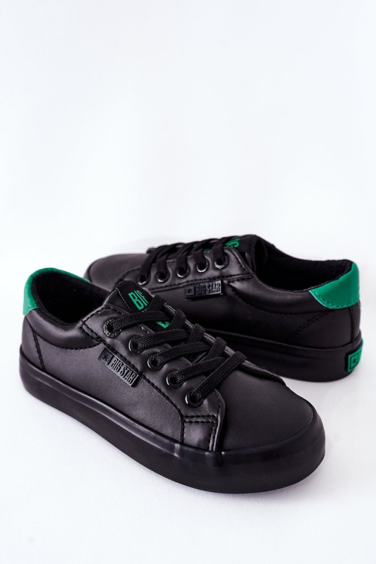 Children's Leather Sneakers BIG STAR DD374147 Black 32