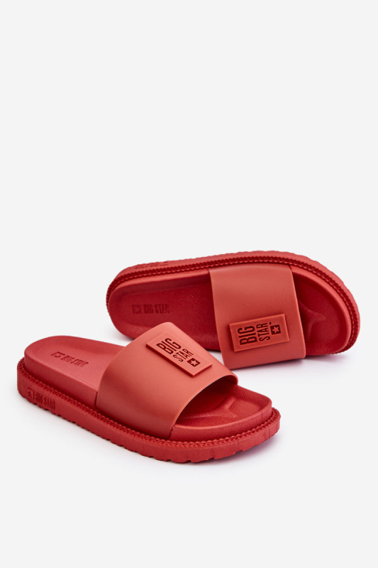 Dámské pantofle Big Star - červené Velikost: 38