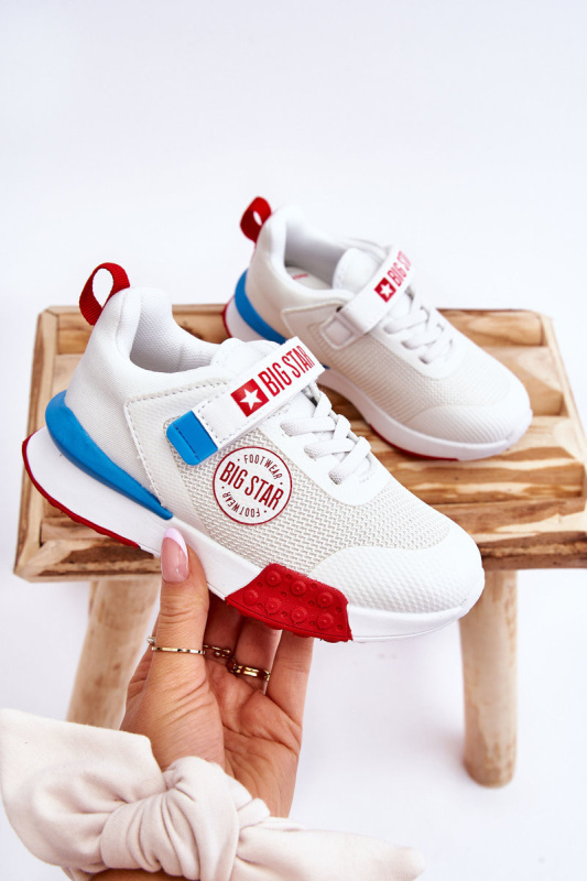 Nízká dětská sportovní obuv Memory Foam System Big Star LL374213 Bíle 34