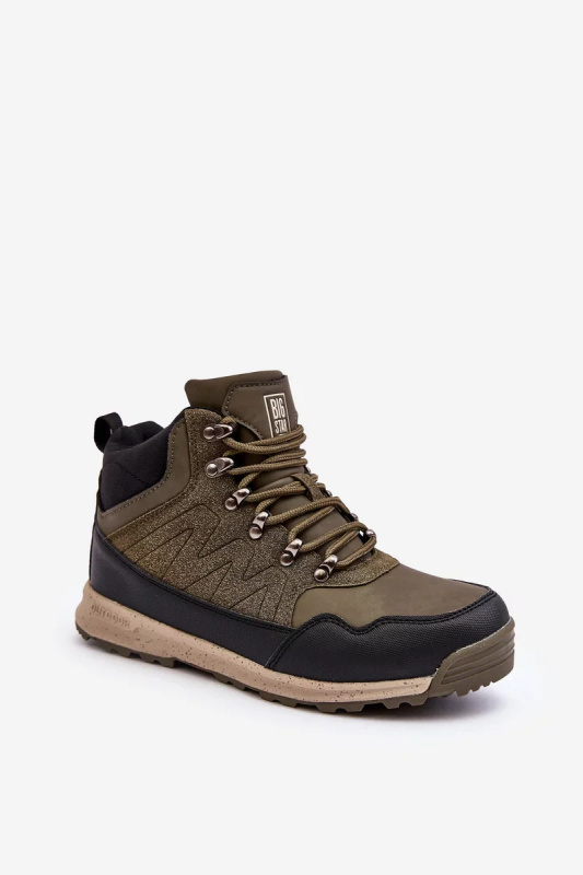 Dámské zateplené trekingové boty Khaki Big Star Velikost: 38