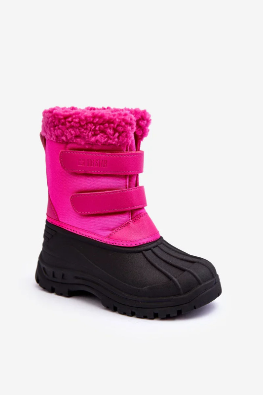 Dětské sněhule na suchý zip Big Star Fuchsia Velikost: 32