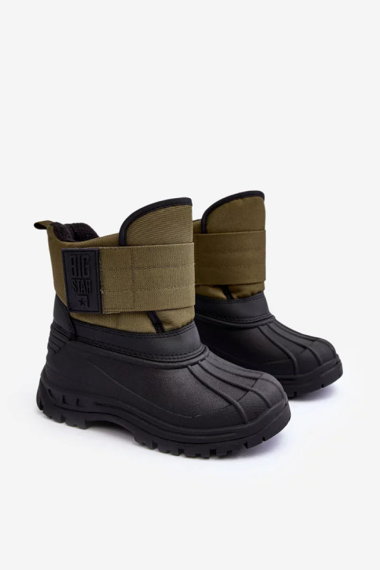 Dětské zateplené sněhule na suchý zip Khaki Big Star Velikost: 32