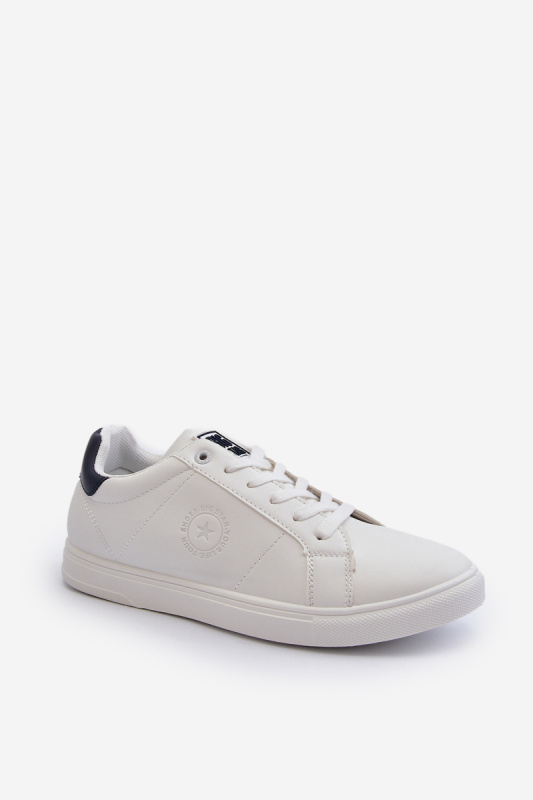 Pánské nízké tenisky Eco Leather Big Star Bílé Velikost: 43