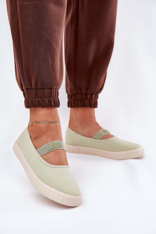 Dámské tenisky Big Star – světle zelené Velikost: 41