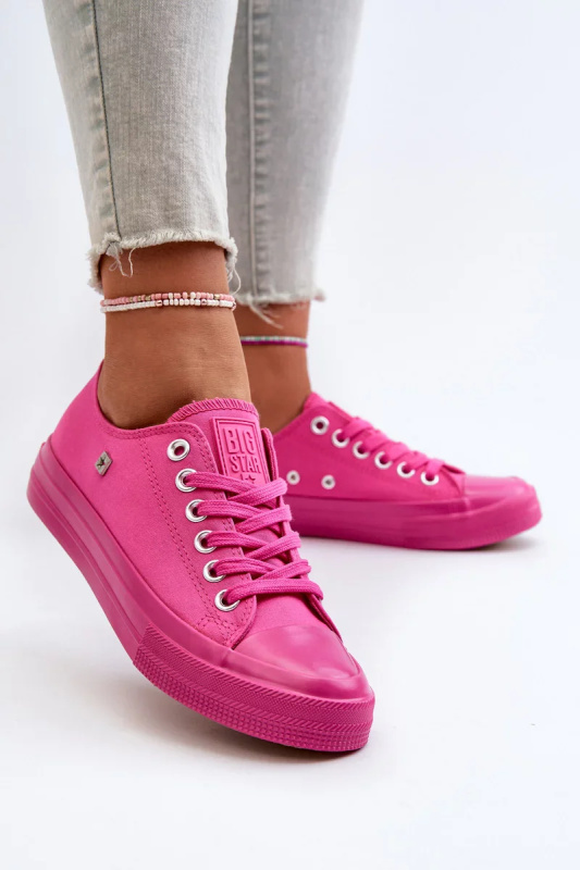 Klasické dámské tenisky Big Star Fuchsia Velikost: 36