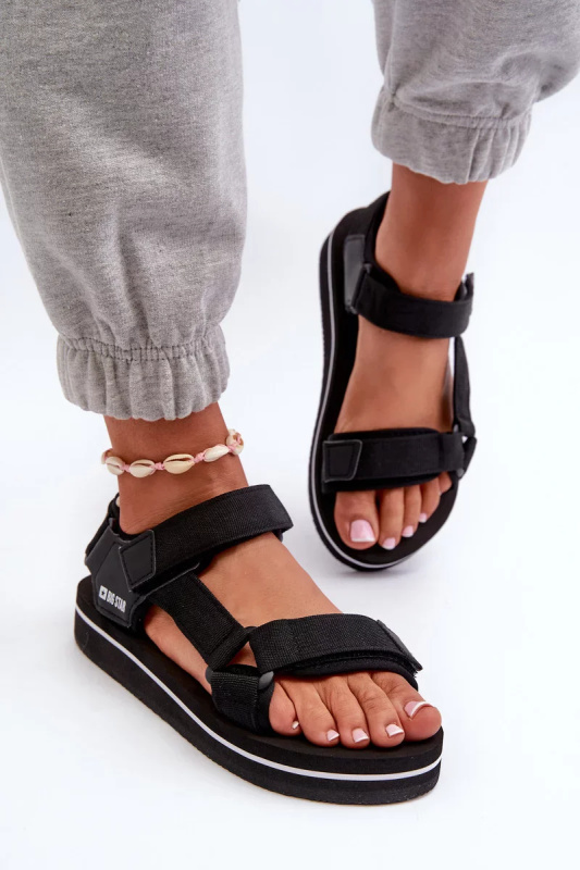 Dámské sandály na platformě Big Star Black Velikost: 36