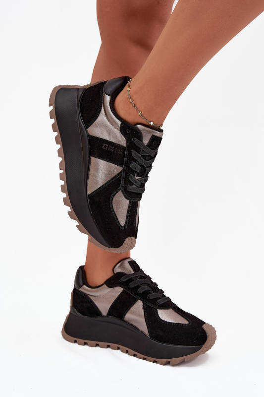 Dámské Sněhule Na Platformě Big Star OO274A217 HI-POLY SYSTEM Černé 41