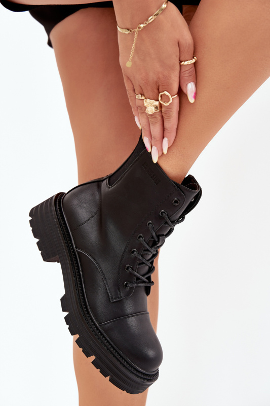 Dámské zateplené workery Big Star – černé Velikost: 37