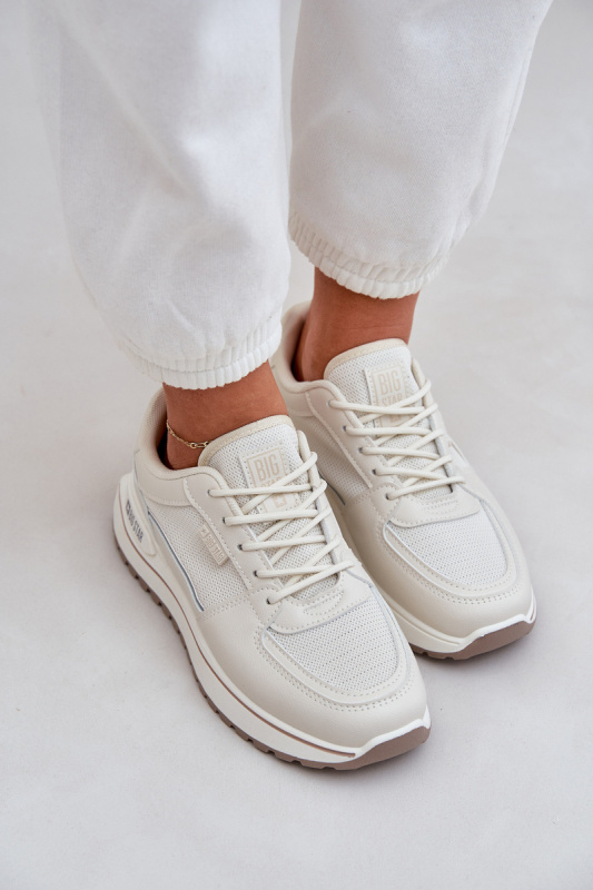 Dámské tenisky Big Star – světle béžové Velikost: 37