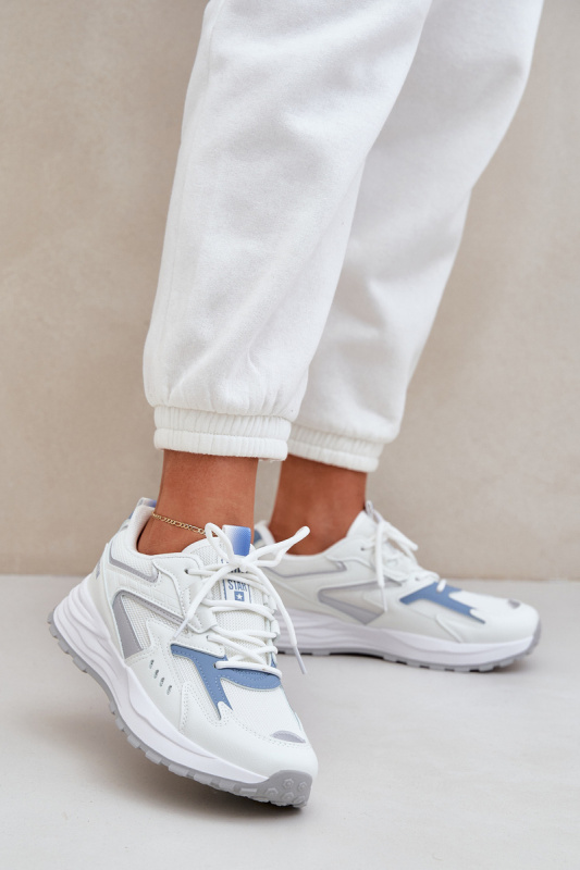 Dámské boty Big Star HI-POLY SYSTEM– bílo-modré Velikost: 41