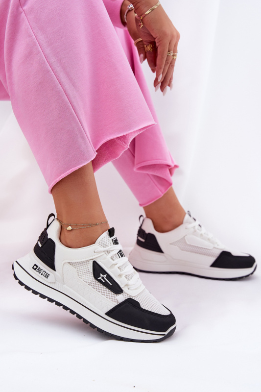 Dámské boty na platformě Big Star HI-POLY SYSTEM – bílo-černé Velikost: 40