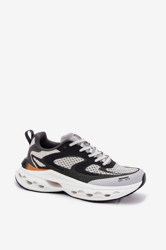 Pánské sportovní boty na platformě Big Star – šedé Velikost: 43