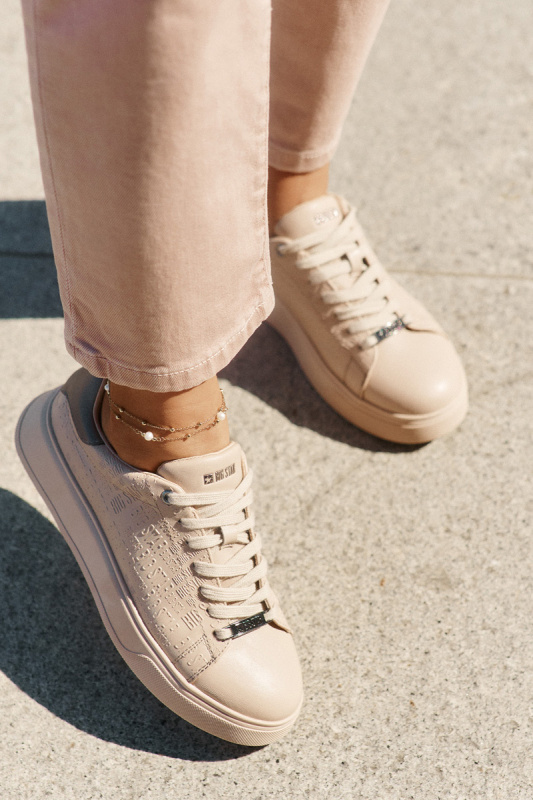 Dámské tenisky Big Star – béžové Velikost: 37