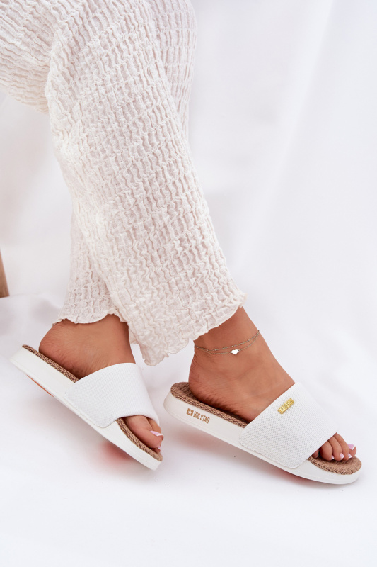 Dámské pantofle Big Star – bílé Velikost: 36