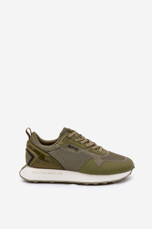 Pánské Sneakersy Na Platformě Big Star RR174360 Hi-Poly System Khaki 42