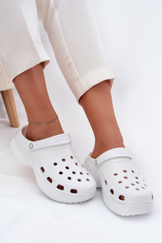 Dámské pěnové pantofle Big Star – bílé Velikost: 36