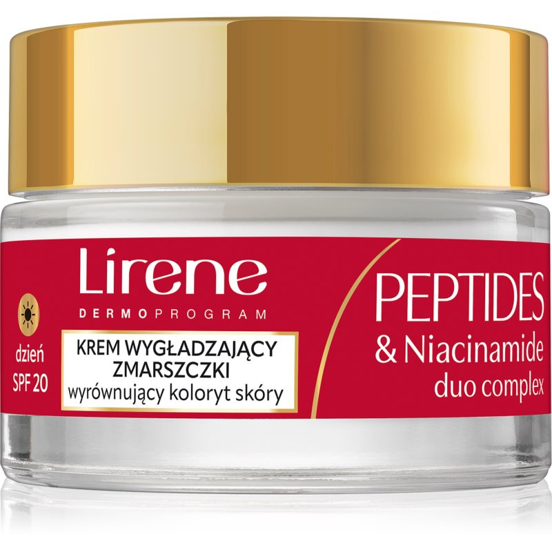 Lirene Peptides & Niacinamide Duo Complex zpevňující denní krém proti vráskám pro zralou pleť SPF 20 50 ml