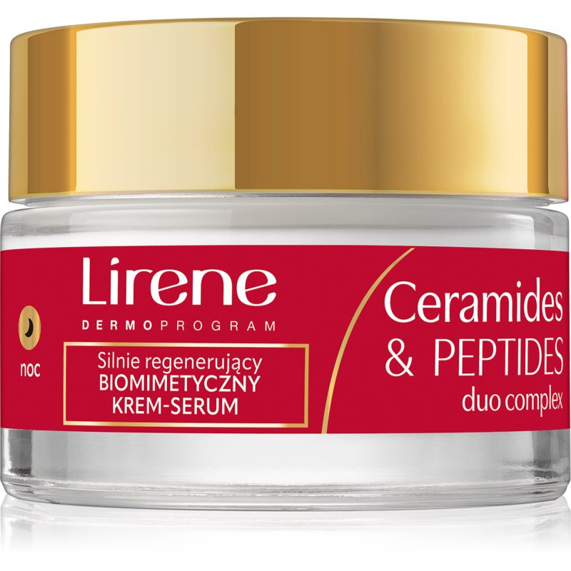 Lirene Ceramides & Peptides Duo Complex obnovující noční krém s regeneračním účinkem 50 ml