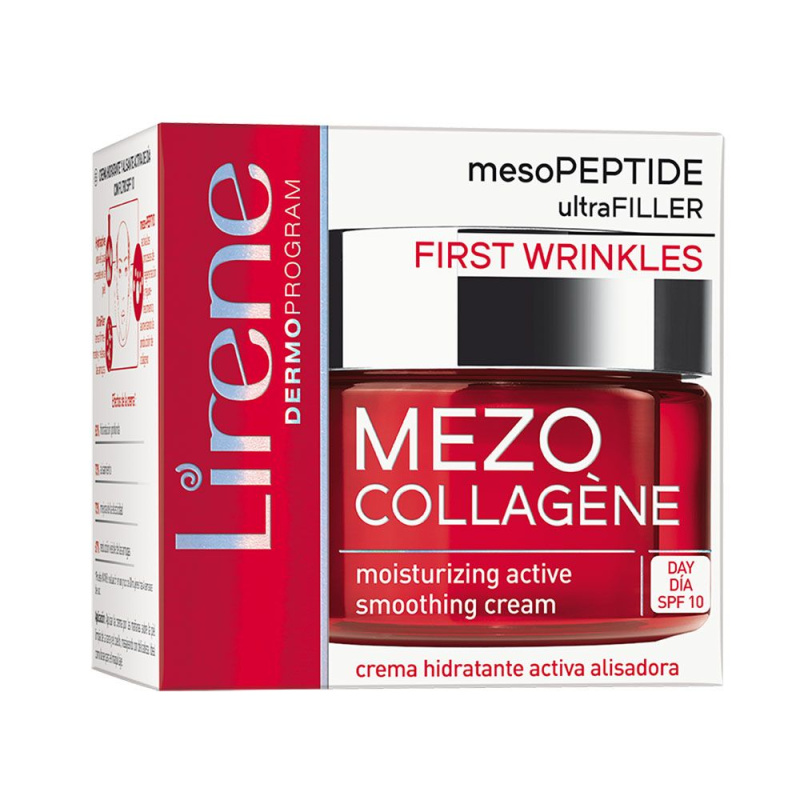Lirene Mezo Collagène denní hydratační krém s vyhlazujícím efektem SPF 10 40+ 50 ml