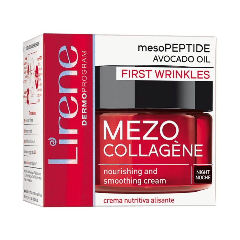 Lirene Mezo Collagène noční vyhlazující krém s regeneračním účinkem 50 ml