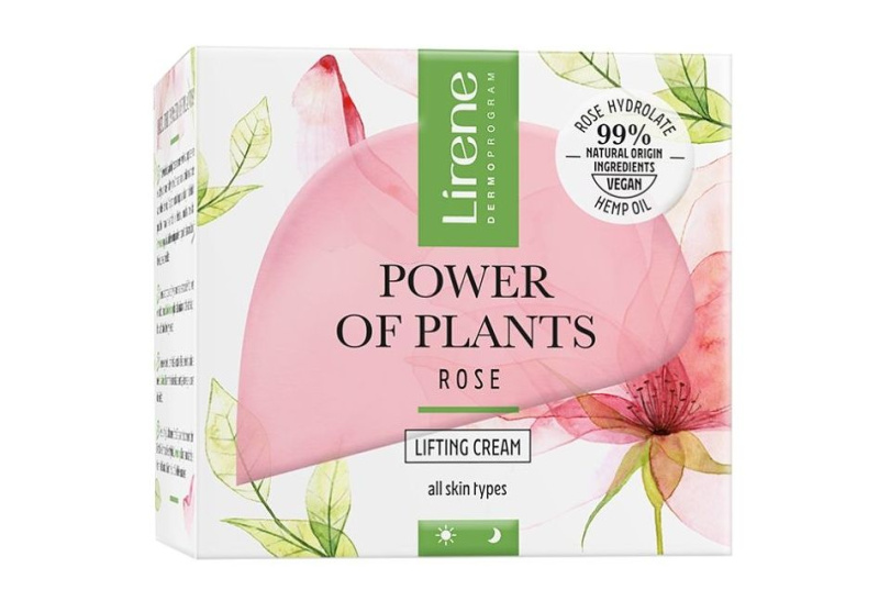 Lirene Power of Plants Rose liftingový krém s vyhlazujícím efektem 50 ml
