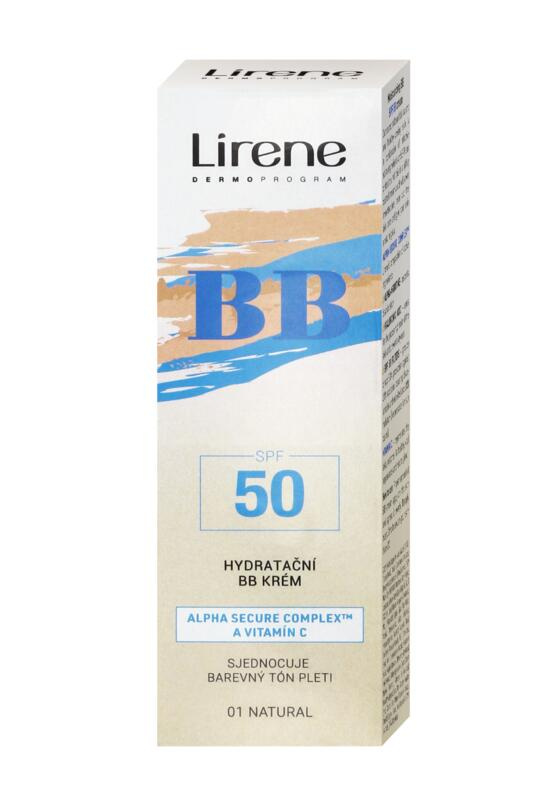 Lirene BB hydratační BB krém SPF 50 odstín 01 Natural 30 ml