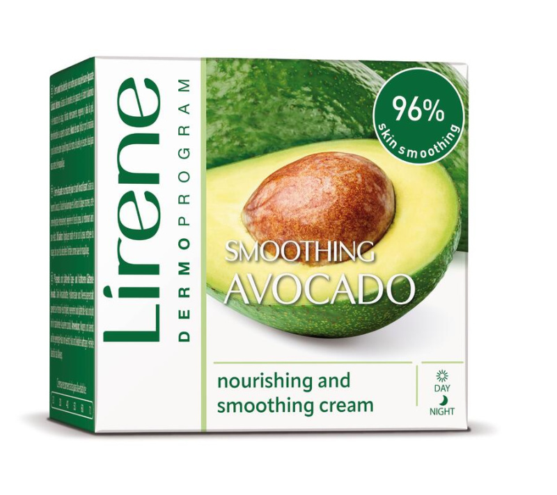 Lirene Hydration & Nourishment Smoothing Avocado hydratace citlivé pleti s avokádem 50 ml