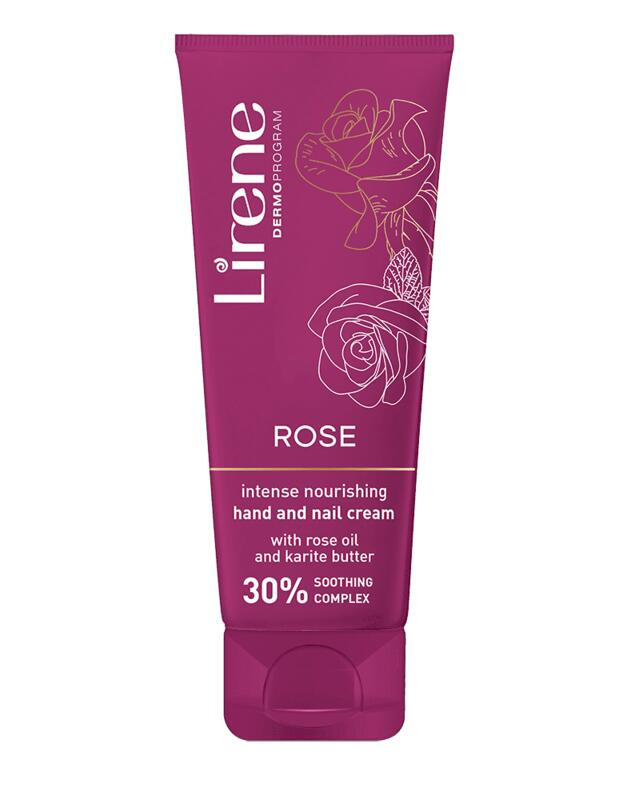 Lirene Rose intenzivně vyživující krém na ruce a nehty 75 ml