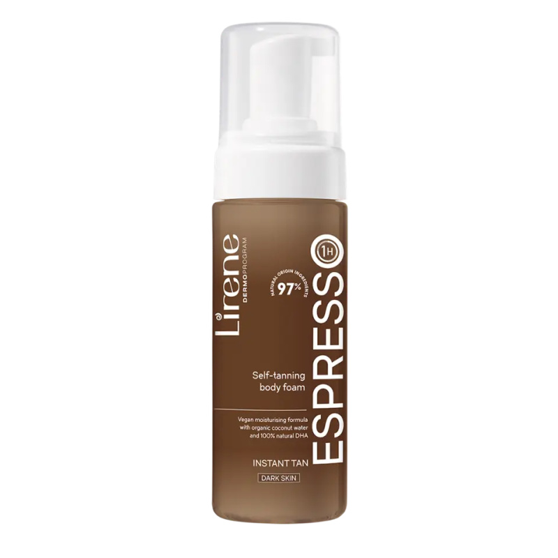 Lirene Perfect Tan samoopalovací pěna pro snědou pokožku na obličej a tělo 150 ml