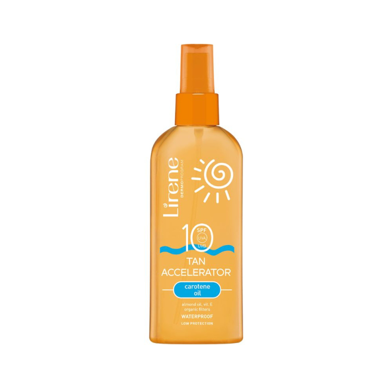 Lirene Sun care ochranný olej urychlující opalování SPF 10 150 ml