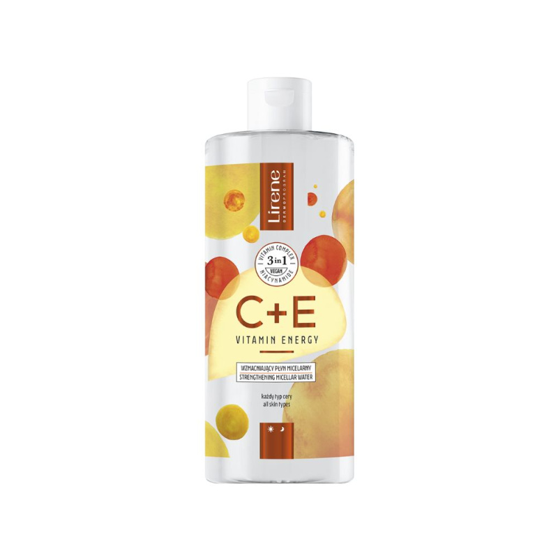Lirene Vitamin C+E micelární voda 3v1 s vitamíny C a E 400 ml