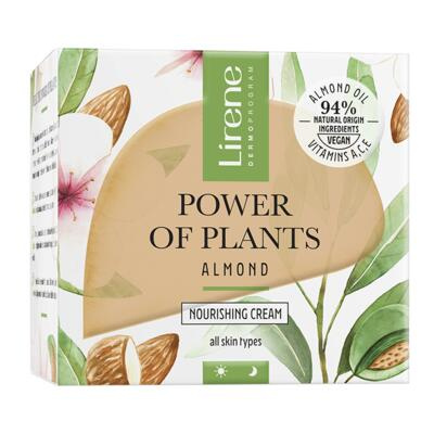 Lirene Power of Plants Almond výživný krém pro obnovu pevnosti pleti 50 ml
