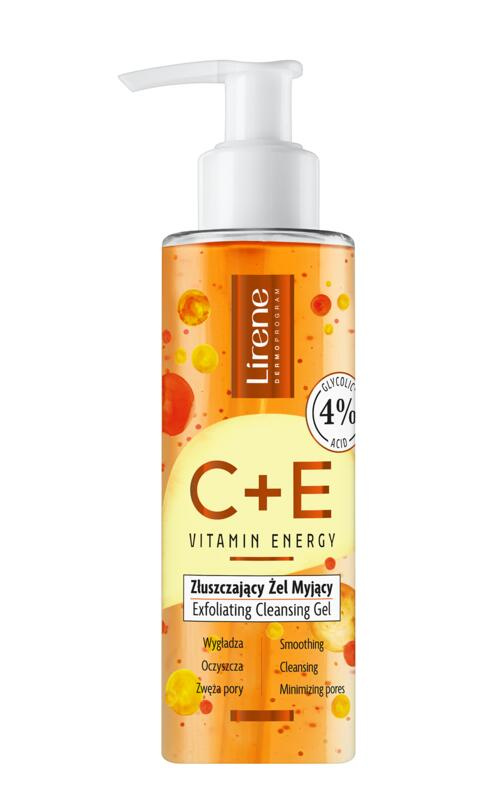 Lirene Vitamin Energy C+E exfoliační čisticí gel 150 ml