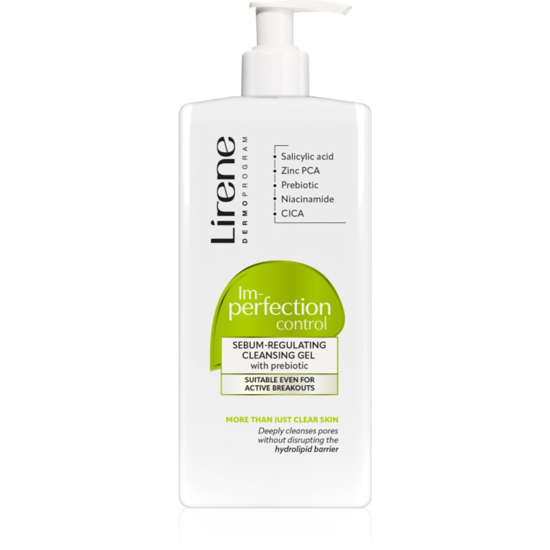 Lirene Imperfection Control Cleansing Gel jemný čisticí gel pro mastnou a problematickou pleť 300 ml