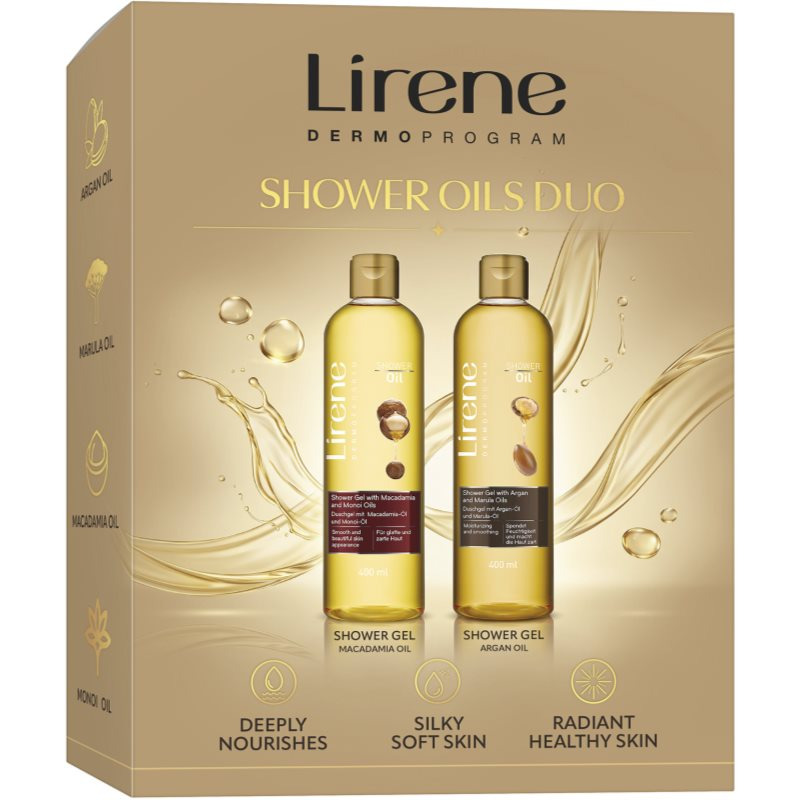 Lirene Shower Oils Duo dárková sada pro jemnou a hladkou pokožku