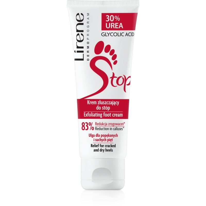 Lirene Podology Foot Care jemný exfoliační krém na nohy 75 ml
