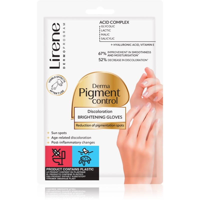 Lirene Derma Pigment Control Brightening Gloves rukavice proti pigmentovým skvrnám 1 pár