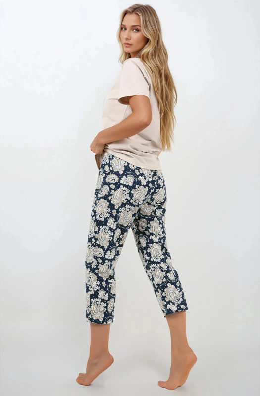 Pyžamo Navy Charm - Momenti Per Me XXL