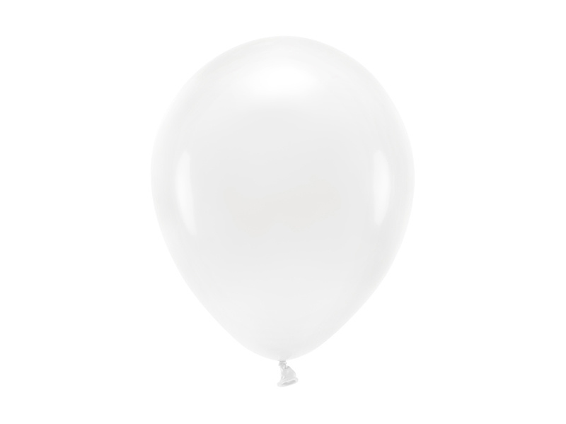 PartyDeco EKO balónek pastelový BÍLÝ, 26 cm, 100 ks